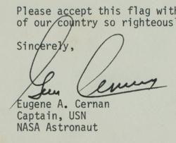 Lot #443 Apollo 17 Flown Flag - Image 2