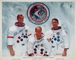 Lot #484 Apollo 15 Signed Photograph - Image 1
