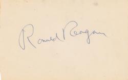 Lot #109 Ronald and Nancy Reagan Signatures - Image 1