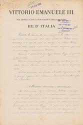Lot #268 Benito Mussolini and Vittorio Emanuele III - Image 1