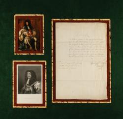 Lot #199 King Charles II Signed Document - Image 1