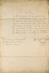 Lot #199 King Charles II Signed Document - Image 2