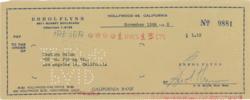 Lot #946 Errol Flynn Checks - Image 1