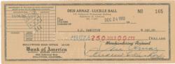 Lot #925 Lucille Ball and Desi Arnaz Checks - Image 2