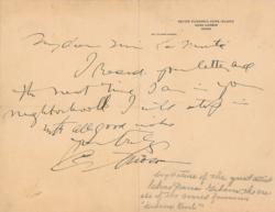 Lot #624 Charles Dana Gibson Handwritten Letter Signed and Signature - Image 1