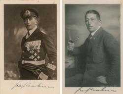 Lot #354 Felix von Luckner Signed Photographs - Image 1