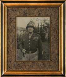 Lot #323 George S. Patton Signed Photograph - Image 2