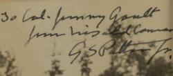 Lot #323 George S. Patton Signed Photograph - Image 3