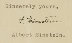 Lot #175 Albert Einstein: 