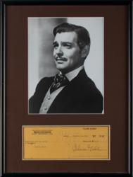 Lot #949 Clark Gable Check - Image 1