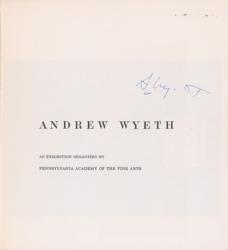 Lot #648 Andrew Wyeth Book - Image 1