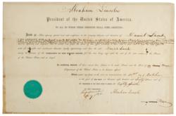 Lot #13 Abraham Lincoln: President Lincoln acts to