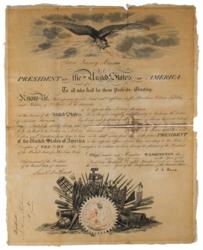 Lot #34 John Quincy Adams Signed Document