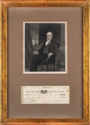 Lot #307 Daniel Webster Check - Image 1