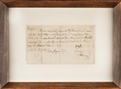 Lot #156 Patrick Henry Handwritten Letter Signed - Image 1