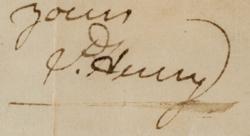 Lot #156 Patrick Henry Handwritten Letter Signed - Image 3