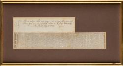 Lot #226 Aaron Burr Signed Document - Image 1