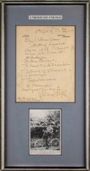 Lot #728 Edward Elgar Handwritten Letter Signed - Image 3