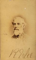 Lot #312 Civil War Generals: Remarkable display with signed portraits of the Civil War's leading generals: Grant, Lee, Meade, Sherman, and Beauregard - Image 2