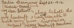 Lot #904 Harry Houdini Handwritten Letter Signed - Image 3
