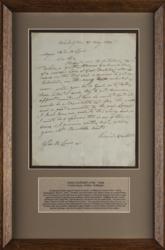Lot #212 David Crockett: Crockett heeds to a widow's wishes, requests a naval citation for her son - Image 2