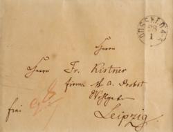 Lot #732 Felix Mendelssohn Hand-Addressed Mailing Envelope - Image 1