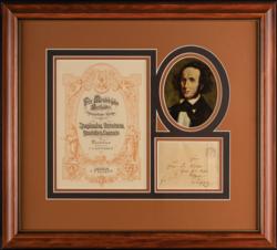 Lot #732 Felix Mendelssohn Hand-Addressed Mailing Envelope - Image 2
