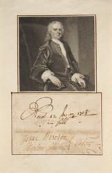 Lot #1182 Isaac Newton: Rare full signature by