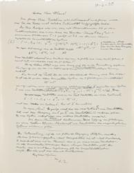 Lot #1180 Albert Einstein: Einstein at work on his