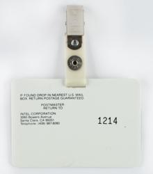 Lot #6005 Steve Jobs Intel Customer Badge - Image 2