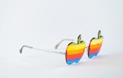 Lot #6010 Steve Wozniak's Apple Rainbow Glasses - Image 1
