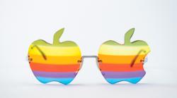 Lot #6010 Steve Wozniak's Apple Rainbow Glasses - Image 4