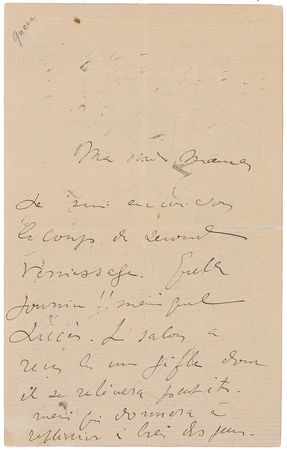 Lot #460 Henri de Toulouse-Lautrec: ?What a day!! But what success. The exhibition received a slap that it will recover from? - Image 1
