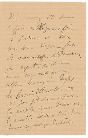 Lot #460 Henri de Toulouse-Lautrec: ?What a day!! But what success. The exhibition received a slap that it will recover from? - Image 2
