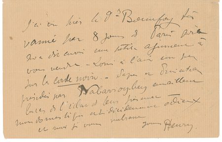 Lot #460 Henri de Toulouse-Lautrec: ?What a day!! But what success. The exhibition received a slap that it will recover from? - Image 3