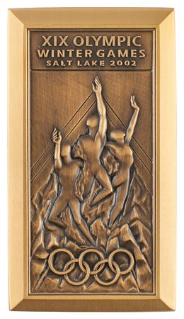 Lot #856 Salt Lake City 2002 Winter Olympics Bronze Participation Medal Participation Medal - Image 1