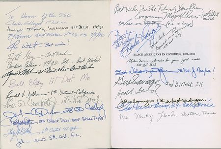 Lot #255 John Lewis: The late John Lewis and over 20 other African-American congressional leaders - Image 1