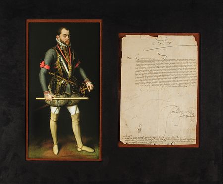 Lot #180 King Philip II of Spain Signed Document - Image 1