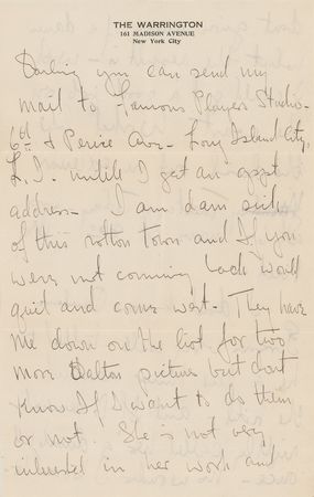 Lot #749 Victor Fleming Handwritten Letter Signed - Image 3