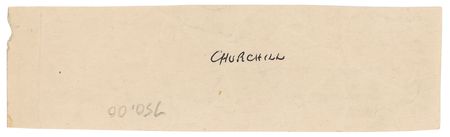 Lot #175 Winston Churchill Signed Note - Image 2