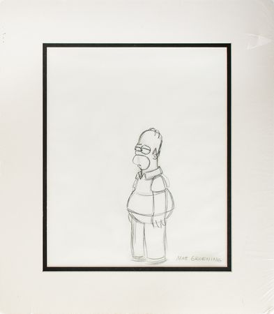 Lot #491 Matt Groening Production Drawing - Image 1