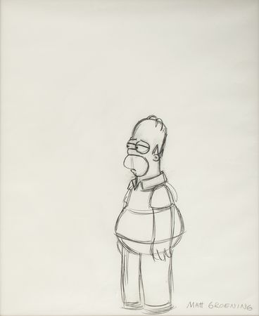 Lot #491 Matt Groening Production Drawing - Image 2
