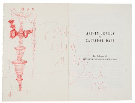 Lot #453 Salvador Dali: Large sketch by the renowned surrealist - Image 1