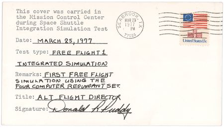 Lot #425 Gene Kranz and Don Puddy Typed Letter Signed and Cover - Image 2