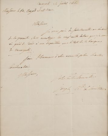 Lot #198 Joseph Bonaparte Handwritten Letter Signed - Image 1