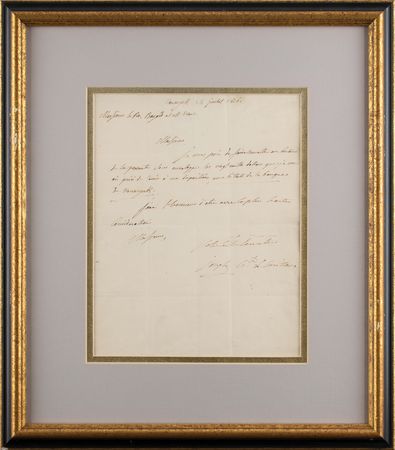 Lot #198 Joseph Bonaparte Handwritten Letter Signed - Image 2