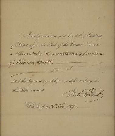 Lot #43 U. S. Grant Signed Document - Image 2