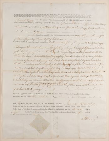 Lot #147 Patrick Henry Signed Document - Image 2