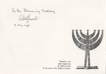 Lot #225 Otto Frank Booklet - Image 1