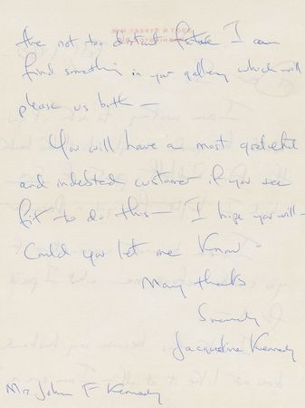 Lot #59 Jacqueline Kennedy: 
